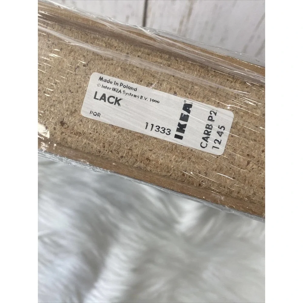 1 IKEA LACK Black Wall Shelf Floating Conceal Mounting 11 3/4 x 10 1/4 